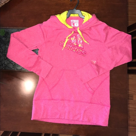 Adidas sweatshirt hoodie pink Size L - Picture 4 of 8